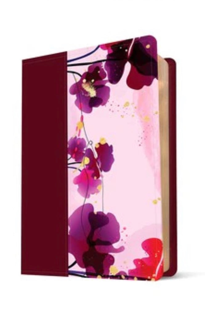 Biblia NTV Letra Grande Tamaño
Personal Jardín Morado Símil Piel