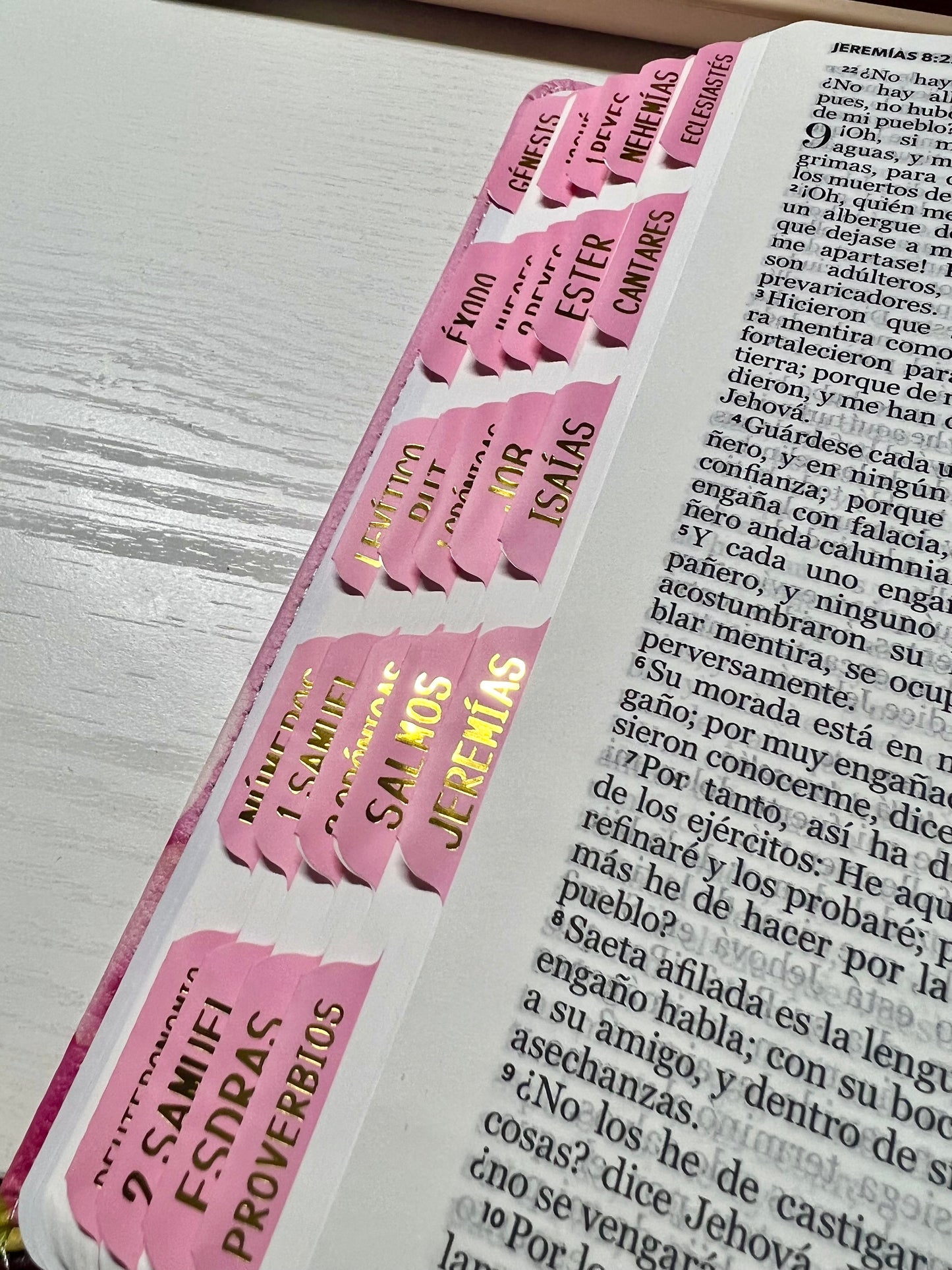 BIBLIA RVR1960 COLECCION SUPREME, TAMAÑO MANUAL, IMITACION PIEL, DISEÑO ROSA/FLORES CANTO BLANCO