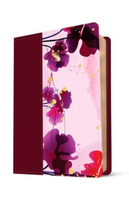 Biblia NTV Letra Grande Tamaño
Personal Jardín Morado Símil Piel